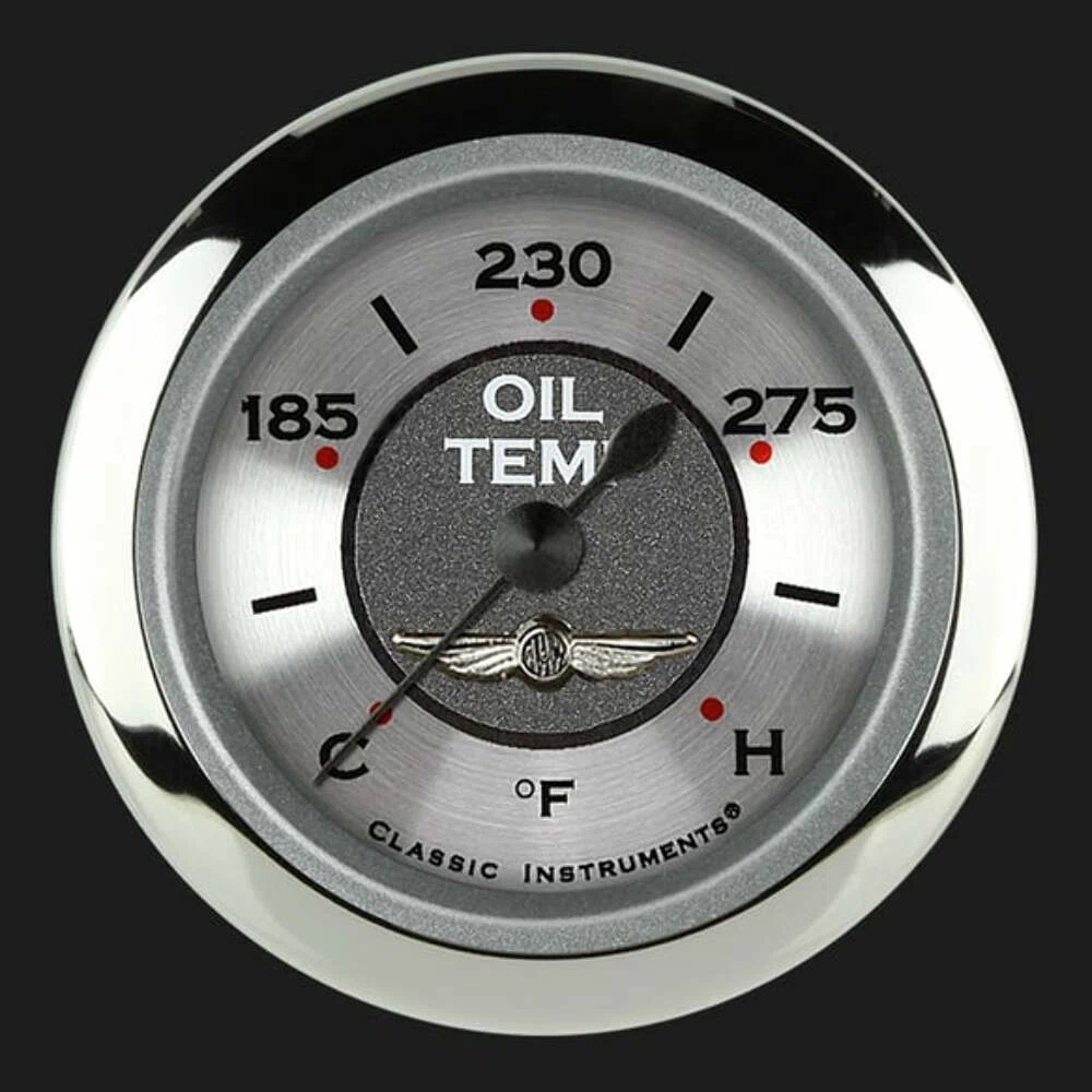 All American 2 1_8_ Oil Temperature Gauge AW128SRC